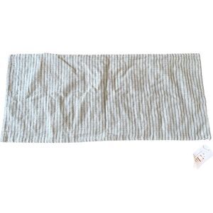 Villa CP 36x16 Cotton Linen Blend Pillow Cover Casa Blue Striped Zip Close NWOT